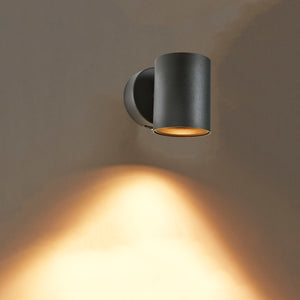 DMQ Wandlamp Elmont 1 Zwart Rond