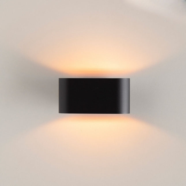 DMQ Coby Oval - Zwart met Goud - Wandlamp