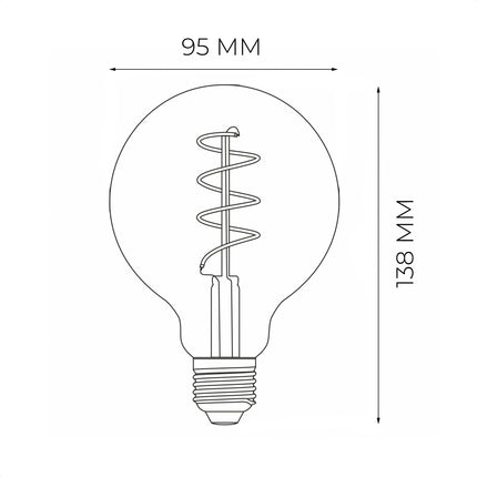 DMQ LED Lamp G80 5W 3-Stap Dimbaar