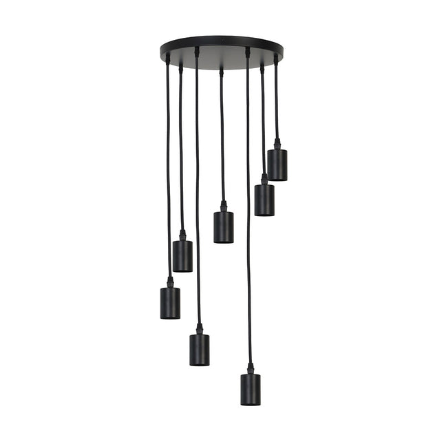 DMQ Hanglamp Brandon 7-lichts Zwart