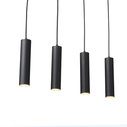 DMQ Hanglamp Elmont Tube 4L Zwart