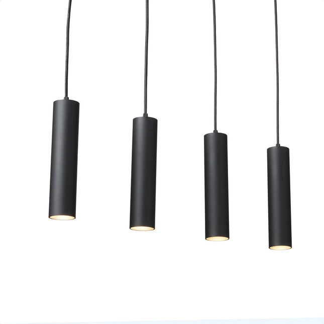 DMQ Hanglamp Elmont Tube 4L Zwart