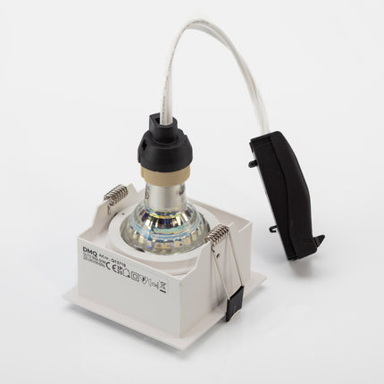 DMQ Inbouwspot GU10 Cubo Vierkant Wit - Extra kleine rand
