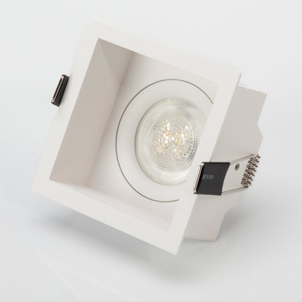 DMQ Inbouwspot GU10 Cubo Vierkant Wit - Extra kleine rand