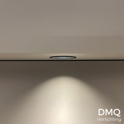 DMQ Inbouwspot GU10 IP44 Luna Rond Zwart - Extra kleine rand
