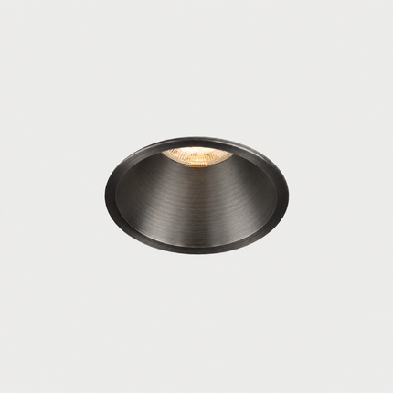 DMQ Inbouwspot GU10 Luna Rond Geborsteld gunmetal - Extra kleine rand
