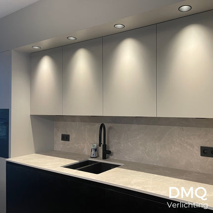 DMQ Inbouwspot GU10 Luna Rond Mat brons  - Extra kleine rand
