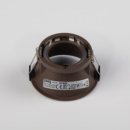 DMQ Inbouwspot GU10 Luna Rond Mat brons  - Extra kleine rand