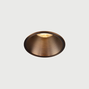 DMQ Inbouwspot IP54 LED Luna Rond Geborsteld brons - Extra kleine rand