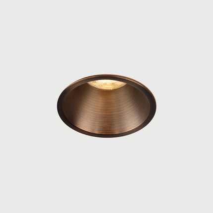 DMQ Inbouwspot IP54 LED Luna Rond Geborsteld brons - Extra kleine rand