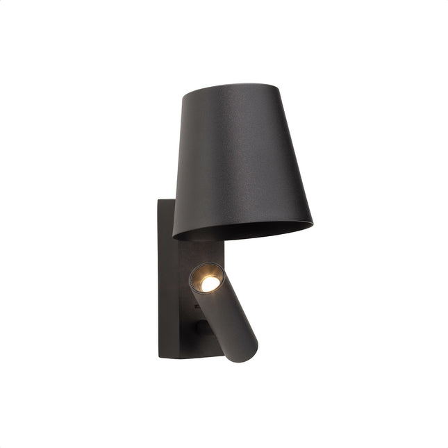 DMQ Nachtlamp LED met kap - Zwart