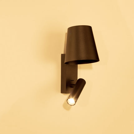 DMQ Nachtlamp LED met kap - Zwart