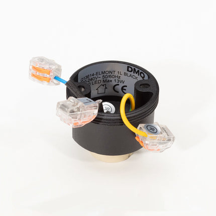 DMQ Plafondspot Opbouw Tube Elmont 1 Zwart