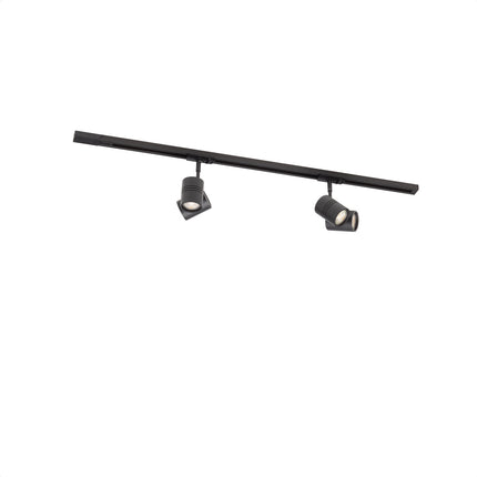 DMQ Railspot Marlow - 1-Fase GU10 - Dubbele Railspot - Zwart