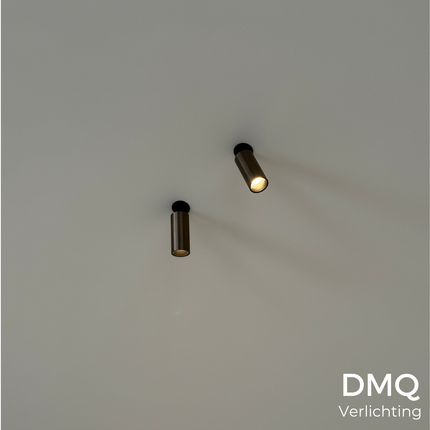 DMQ Richtspot Lark Rond LED - Geborsteld Brons