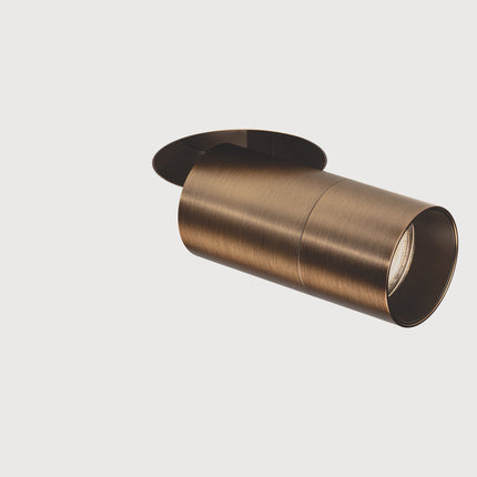 DMQ Trimless inbouw richtspot GU10 Moon 1 Geborsteld brons