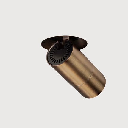 DMQ Trimless inbouw richtspot GU10 Moon 1 Geborsteld brons
