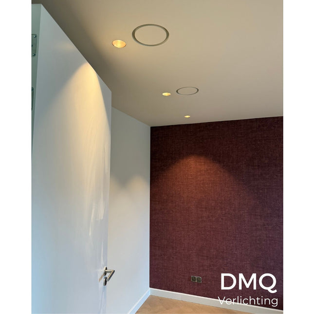 DMQ Trimless inbouwspot GU10 Moon 1 Rond - Geborsteld brons