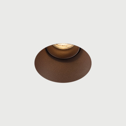 DMQ Trimless inbouwspot GU10 Moon 1 Rond Mat Brons - Verstelbaar