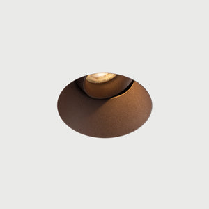 DMQ Trimless inbouwspot GU10 Moon 1 Rond Mat Brons - Verstelbaar