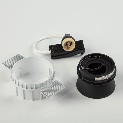 DMQ Trimless inbouwspot GU10 Moon 1 Rond Zwart