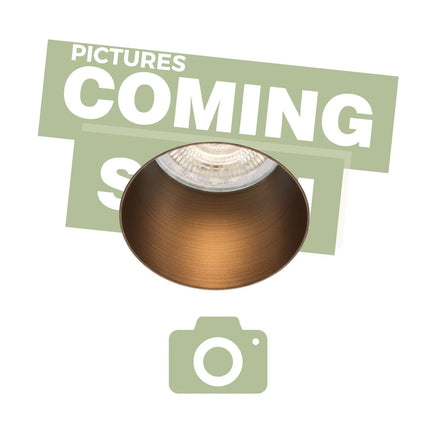 DMQ Trimless inbouwspot GU10 Myra Rond Geborsteld brons - IP44