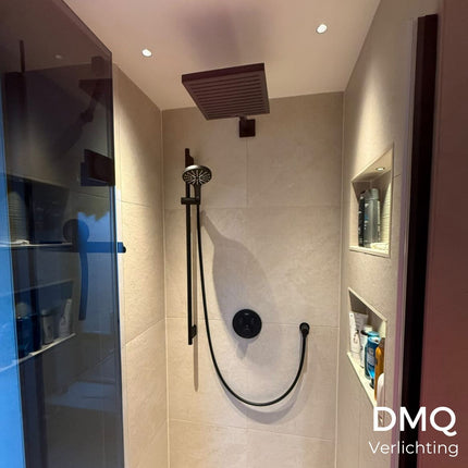 DMQ Trimless inbouwspot Lark IP65 35mm LED Geborsteld brons