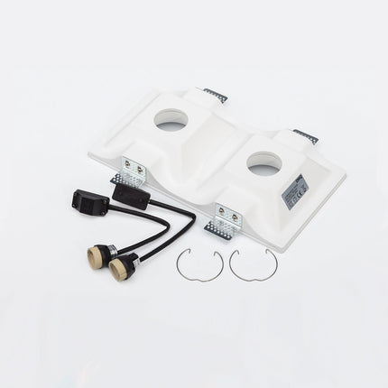 DMQ Trimless Inbouwspot Moon Twins - Gips GU10 Rond