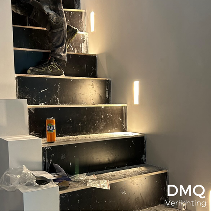 DMQ Trimless trapverlichting - Gips - GU10