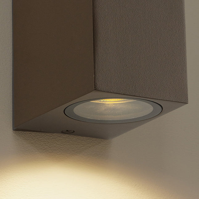 DMQ Wandlamp buiten Delmont 2 Mat Brons