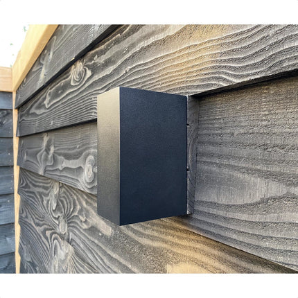DMQ Wandlamp buiten Delmont 2 Zwart