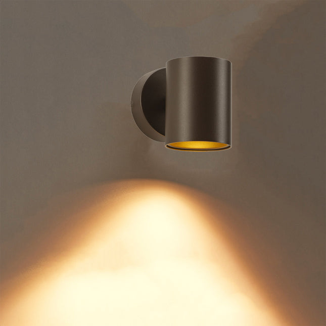 DMQ Wandlamp Elmont 1 Mat Brons Rond