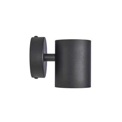 DMQ Wandlamp Elmont 1 Zwart Rond