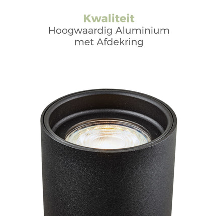 DMQ Wandlamp Elmont 1 Zwart Rond