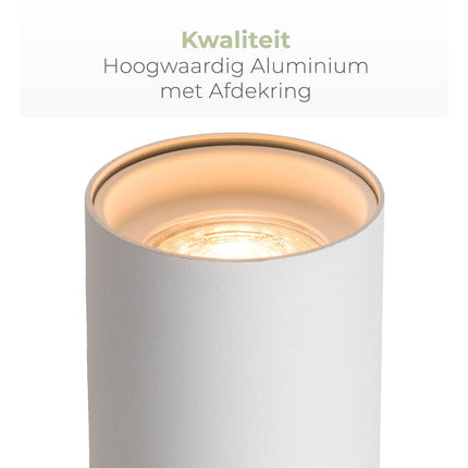 DMQ Wandlamp Elmont 2 Wit Rond