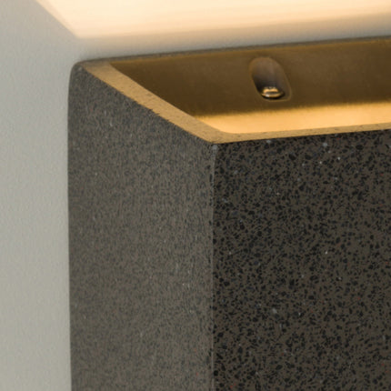DMQ Wandlamp Macon Zwart Sandstone
