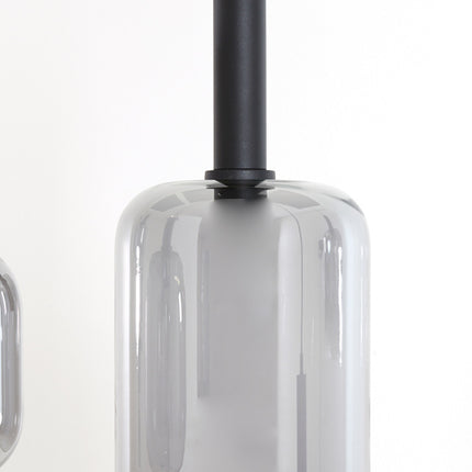 Light & Living Hanglamp 3L LEKAR Smoke Glas