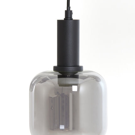 Light & Living Hanglamp 5L LEKAR Smoke Glas