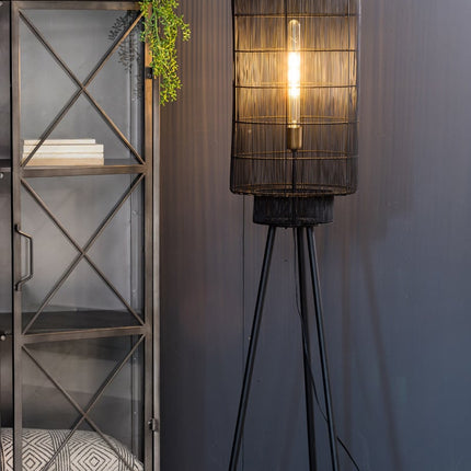 Light & Living Vloerlamp Gruaro zwart 125