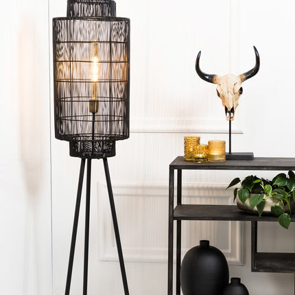 Light & Living Vloerlamp Gruaro zwart 125