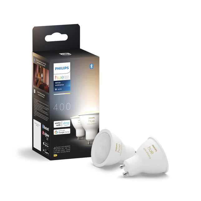 Philips Hue GU10 Duopack - White Ambiance - 2 lampen - Bluetooth