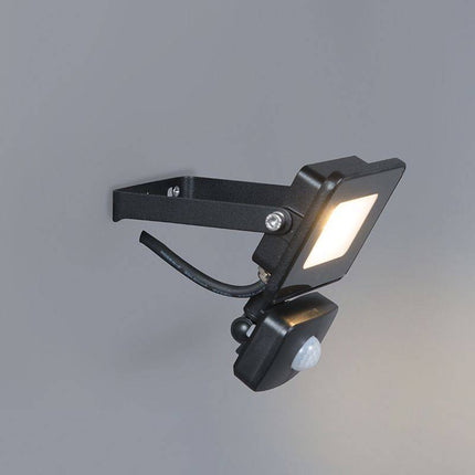 QAZQA Floodlight LED 10W Sensor